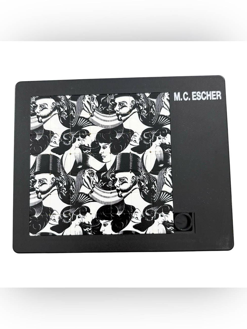 Vintage M.C. Escher 1992 Sliding Puzzle 49 Tiles “ Eight Heads “ 1922 RARE